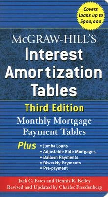 McGraw-Hill's Interest Amortization Tables, Third Edition by Estes, Jack