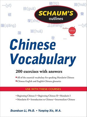 Schaum's Outlines Chinese Vocabulary by Li, Duan-Duan