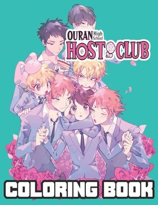 Ouran High School Host Club Coloring Book: anime coloring book for kids and adults (8.5 x11) by Beck, Leland