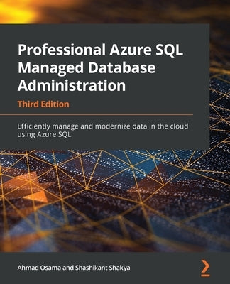 Paperback book titled "Professional Azure SQL Managed Database Administration" by Packt Publishing, focusing on cloud data management.