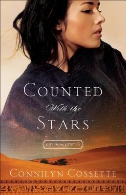 Open book titled "Counted with the Stars" by Bethany House Publishers, featuring a colorful cover with stars and celestial imagery.