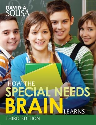 Paperback book titled "How the Special Needs Brain Learns" by Corwin Publishers, showing the front cover with colorful illustrations.