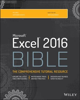 Excel 2016 Bible by Walkenbach, John