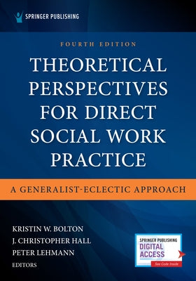 Paperback book titled Theoretical Perspectives for Direct Social Work Practice by Springer Publishing Company, showing the cover with text.