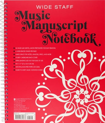 Music Manuscript Notebook (Wide Staff) by 