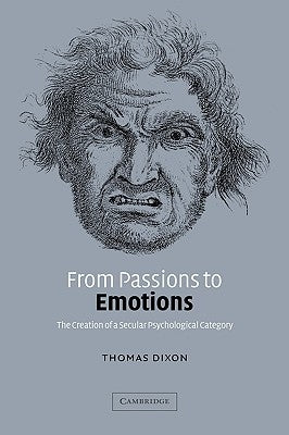 Paperback book titled "From Passions to Emotions" by Cambridge University Press, featuring a cover with a scholarly design.
