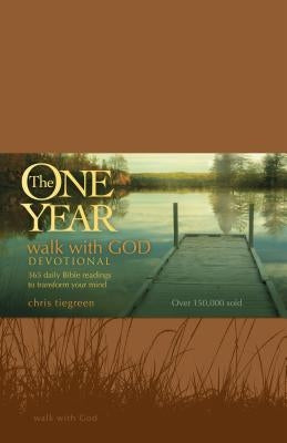 Open copy of "The One Year Walk with God Devotional" by Tyndale Momentum, showing pages with daily Bible readings.