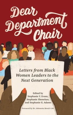 Dear Department Chair: Letters from Black Women Leaders to the Next Generation Paperback Wayne State University Press