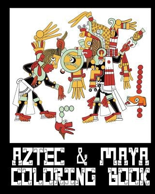 Aztec & Mayan Coloring Book - 26 Designs to Color in - Colouring Book: Only one design per page by Color, Captain