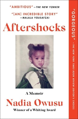 Paperback of Aftershocks: A Memoir by Simon & Schuster showing the book cover with title and author details.