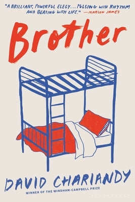 Brother paperback book by Bloomsbury Publishing with a cover featuring text and artwork on a neutral background.