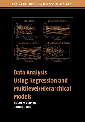 Paperback book titled "Data Analysis Using Regression and Multilevel Hierarchical Models" by Cambridge University Press.