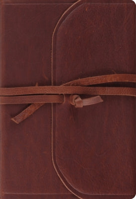 ESV Student Study Bible (Natural Leather, Brown, Flap with Strap) by 