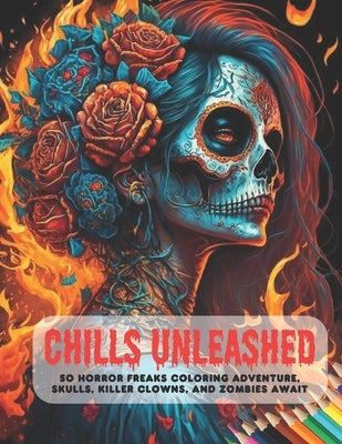 Chills Unleashed: 50 Horror Freaks Coloring Adventure, Skulls, Killer Clowns, and Zombies Await by Brock, Matt H.