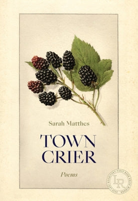 Town Crier: Poems Paperback Persea Books
