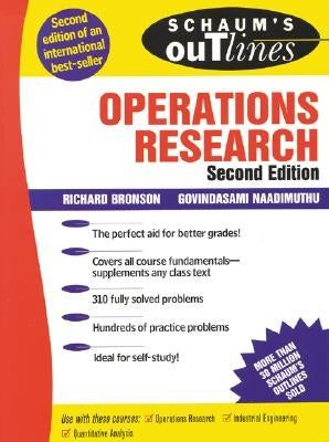 Schaum's Outline of Operations Research by Naadimuthu, Govindasami