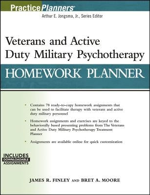 Veterans and Active Duty Military Psychotherapy Homework Planner, (with Download) Paperback Wiley