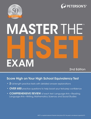 Master the Hiset Exam, 2nd Edition by Peterson's