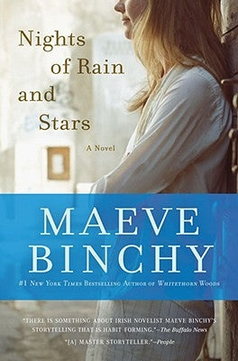 Paperback copy of "Nights of Rain and Stars" by Berkley Books, showing the book cover with colorful artwork.