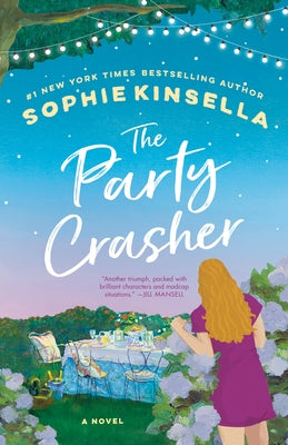 Paperback copy of "The Party Crasher" by Dial Press featuring a colorful cover design.
