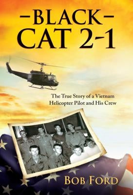 Paperback book titled "Black Cat 2-1" by Brown Books Publishing Group featuring a cover image of a Vietnam helicopter pilot story.
