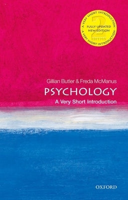 Book cover of "Psychology: A Very Short Introduction" by Oxford University Press, USA, featuring a brain illustration and academic design.