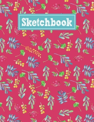 Sketchbook: 8.5 x 11 Notebook for Creative Drawing and Sketching Activities with Floral Watercolor Themed Cover Design by Publishing, Stroke Path