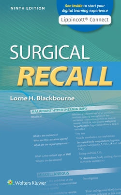 Surgical Recall by Blackbourne, Lorne