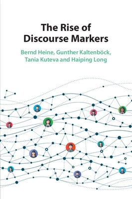 Paperback book titled "The Rise of Discourse Markers" by Cambridge University Press, showing the front cover with title and author.