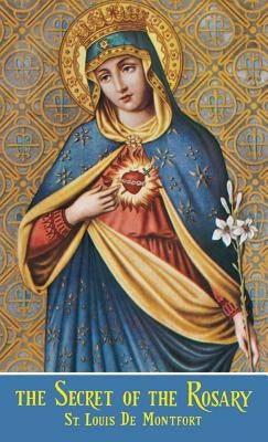 Paperback copy of The Secret of the Rosary by Tan Books, showing the book cover with religious imagery.