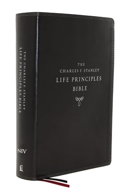 Niv, Charles F. Stanley Life Principles Bible, 2nd Edition, Leathersoft, Black, Comfort Print: Holy Bible, New International Version Bible Thomas Nelson