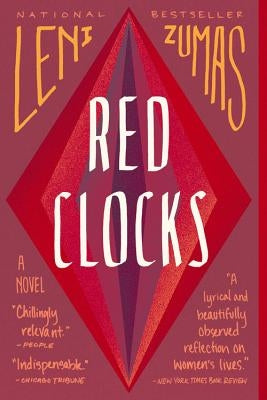 Red paperback clocks book by Back Bay Books featuring a cover design with clock imagery and bold red typography.