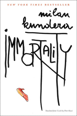 Cover of Harper Perennial's book Immortality featuring a colorful abstract artwork on the front.