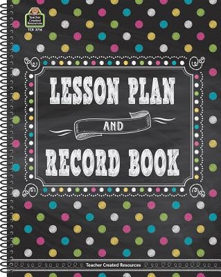 Teacher Created Resources Chalkboard Brights lesson plan and record book with colorful cover, designed for teachers' planning and recording.