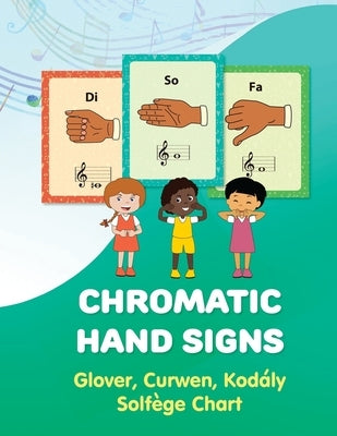 Chromatic Hand Signs: Glover, Curwen, Kodaly Solfege Chart by Winter, Helen