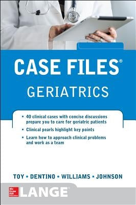 Paperback Case Files Geriatrics book by McGraw Hill Medical featuring clinical case studies for medical students and professionals.