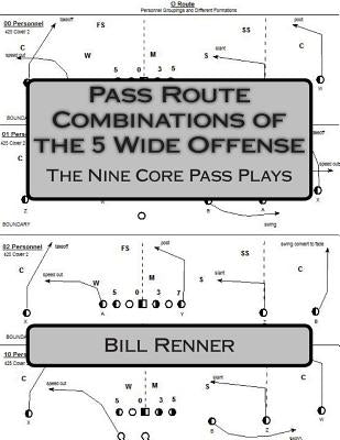 Pass Route Combinations of the 5 Wide Offense: The Nine Core Pass Plays by Renner, Bill