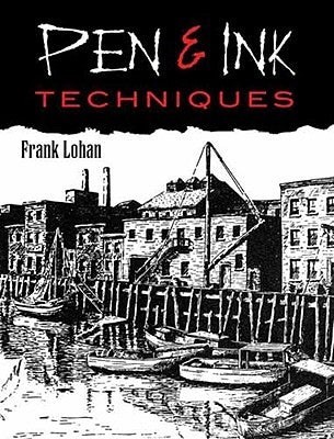 Pen and ink techniques book by Dover Publications, featuring detailed illustrations and examples of pen and ink art.