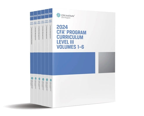 2024 Cfa Program Curriculum Level III Box Set by Cfa Institute