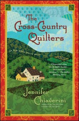 Paperback book titled "The Cross-Country Quilters" from Simon & Schuster, featuring a colorful quilt design on the cover.