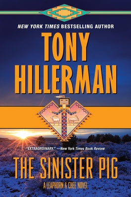 Paperback of The Sinister Pig by Harper Paperbacks, featuring cover art for the Leaphorn and Chee novel.