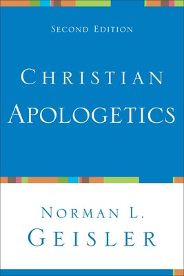Paperback Christian Apologetics book by Baker Academic with a cover featuring religious symbols and a plain background.