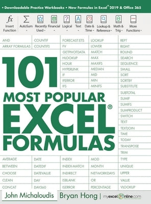101 Most Popular Excel Formulas by Michaloudis, John