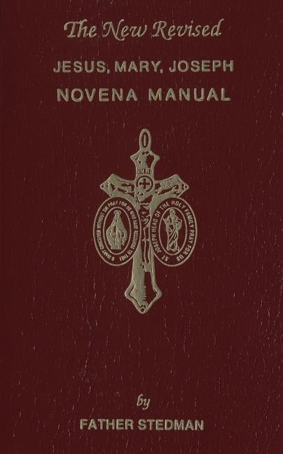 Imitation leather Jesus, Mary, Joseph Novena Manual with religious icons and text, published by Confraternity of the Precious Blood.