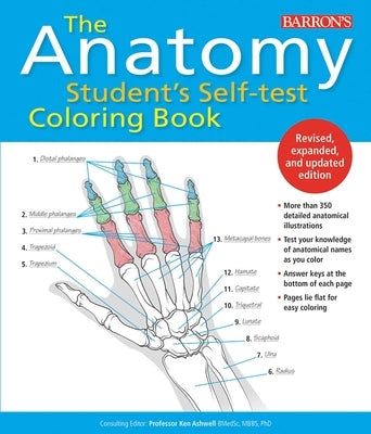Anatomy Student's Self-Test Coloring Book by Ashwell, Ken