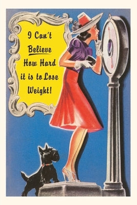 Vintage Journal Woman on Scale with Scottie dog Paperback Found Image Press