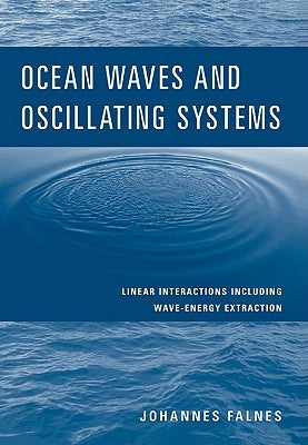 Paperback book cover titled "Ocean Waves and Oscillating Systems" by Cambridge University Press, featuring wave energy illustrations.