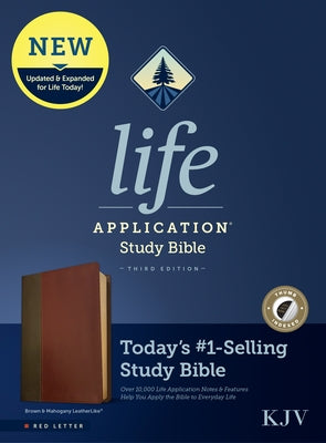 KJV Life Application Study Bible, Third Edition (Red Letter, Leatherlike, Brown/Mahogany, Indexed) by Tyndale