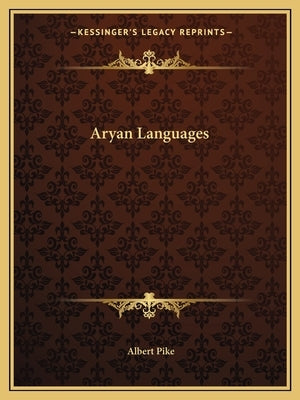 Aryan Languages Paperback Kessinger Publishing