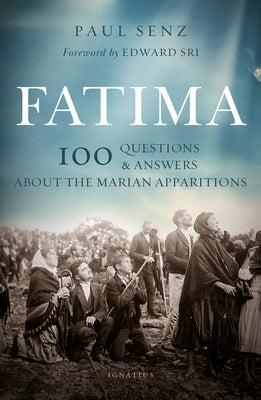 Paperback book titled "Fatima: 100 Questions and Answers on the Marian Apparitions" by Ignatius Press, showing the cover.